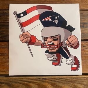 Patriots Sticker Decal. Size 12x12. New